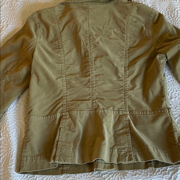 LOFT Tan Button-Up Jacket - Picture 9 of 13